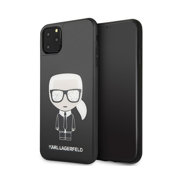 Karl Lagerfeld KLHCN65DLFKBK iPhone 11Pro Max czarny/black hard case Iconic Karl Glitter na NearMe.pl