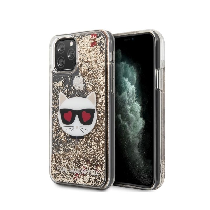 Karl Lagerfeld KLHCN65LCGLGO iPhone 11Pro Max hardcase złoty/gold Glitter Choupette na NearMe.pl