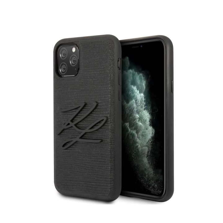 Karl Lagerfeld KLHCN65TJKBK iPhone 11Pro Max hardcase czarny/black Lizard na NearMe.pl