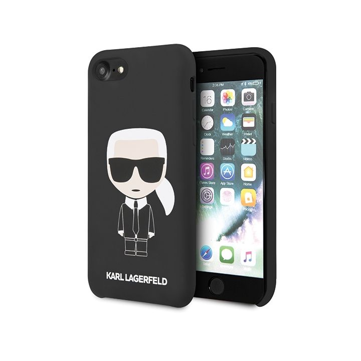 Karl Lagerfeld KLHCI8SLFKBK iPhone 7/8SE 2020 / SE 2022 hardcase czarny/black Silicone Iconic na NearMe.pl