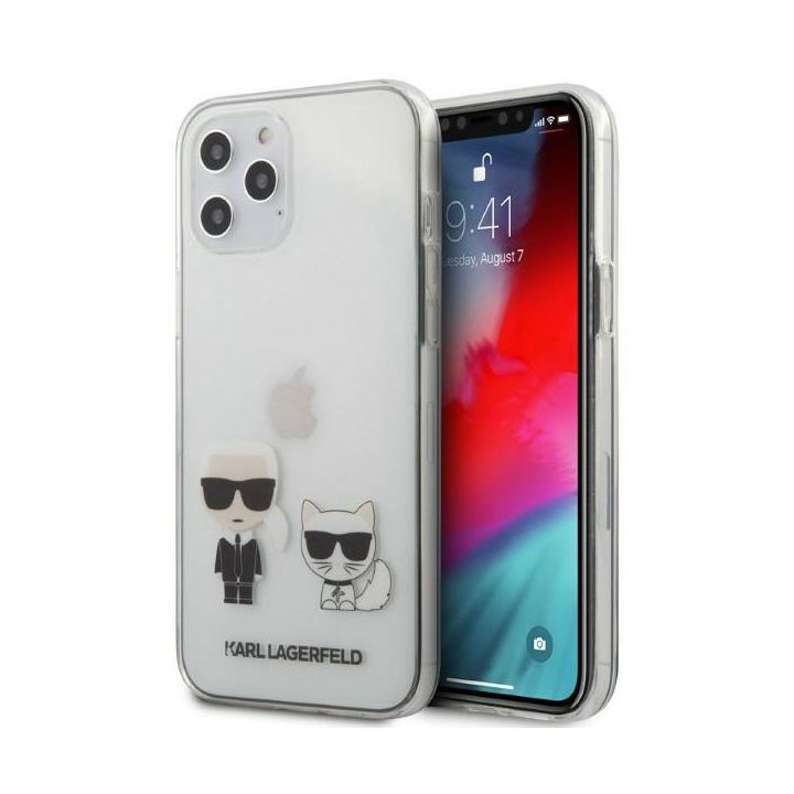 Karl Lagerfeld KLHCP12LCKTR iPhone12 Pro Max 6,7" hardcase Transparent Karl & Choupette na NearMe.pl