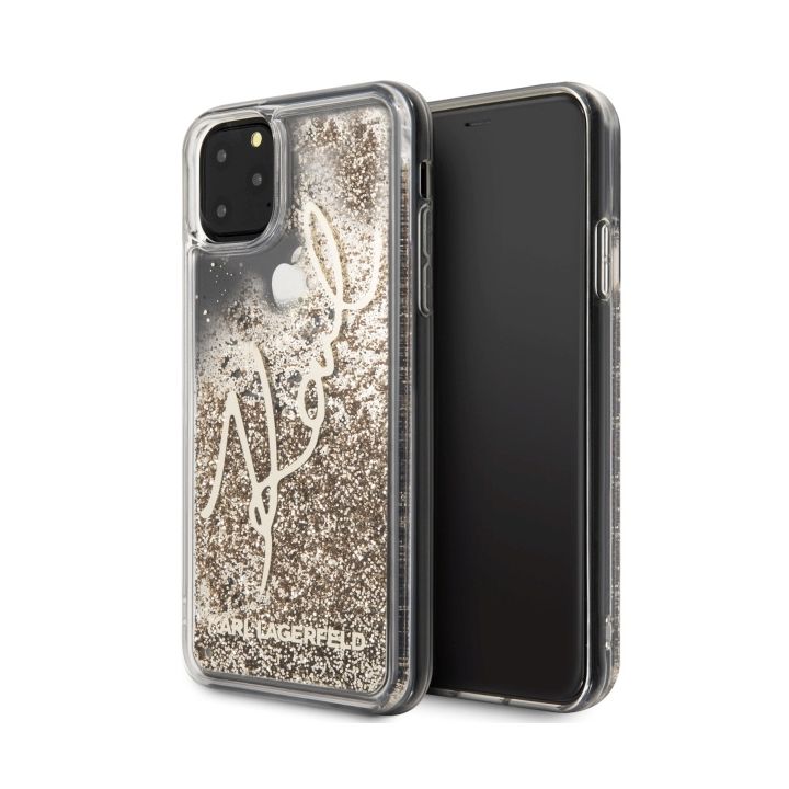 Karl Lagerfeld KLHCN65TRKSGO iPhone 11Pro Max złoty/gold Glitter Signature na NearMe.pl