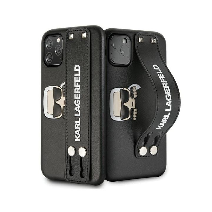 Karl Lagerfeld KLHCN58HA2BK iPhone 11Pro czarny/black hardcase Iconic Hand Strap na NearMe.pl
