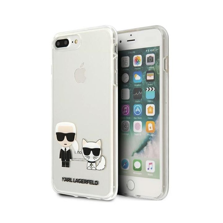 Karl Lagerfeld KLHCI8LCKTR iPhone 7/8 Plus hardcase Transparent Karl & Choupette na NearMe.pl