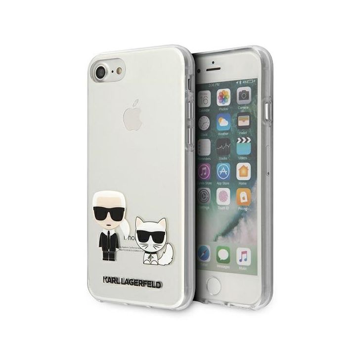Karl Lagerfeld KLHCI8CKTR iPhone 7/8/SE2020 / SE 2022 hardcase Transparent Karl & Choupette na NearMe.pl