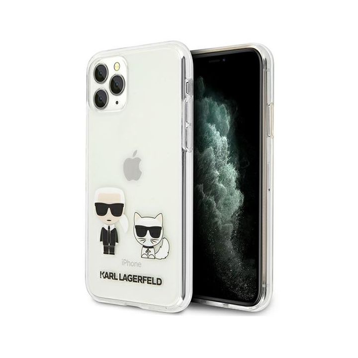 Karl Lagerfeld KLHCN58CKTR iPhone 11 Prohardcase Transparent Karl & Choupette na NearMe.pl