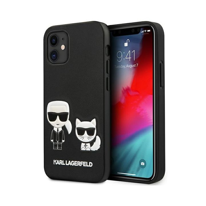 Karl Lagerfeld KLHCP12SPCUSKCBK iPhone12 mini 5,4" czarny/black hardcase Ikonik Karl & Choupette na NearMe.pl