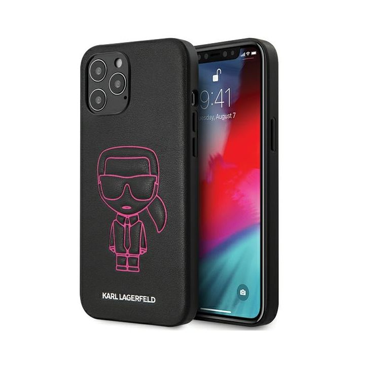 Karl Lagerfeld KLHCP12LPCUIKPI iPhone12 Pro Max 6,7" różowy/pink hardcase Karl Ikonik Outline na NearMe.pl