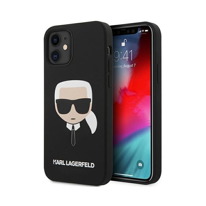 Karl Lagerfeld KLHCP12SSLKHBK iPhone 12 mini 5,4" czarny/black hardcase Silicone Karl`s Head na NearMe.pl