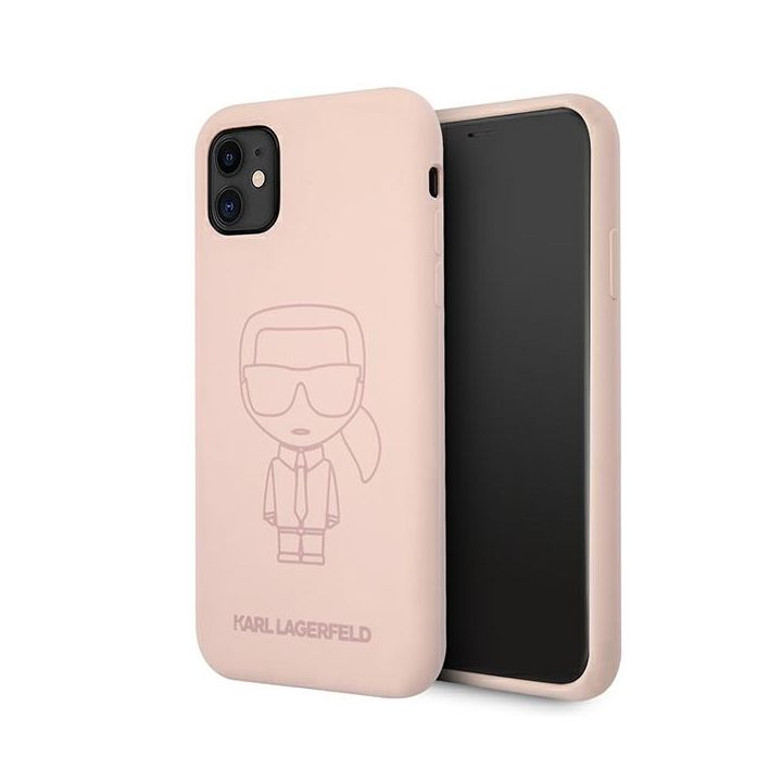 Karl Lagerfeld KLHCN61SILTTPI iPhone 116,1" / Xr Silicone Ikonik Outline różowy/pink na NearMe.pl