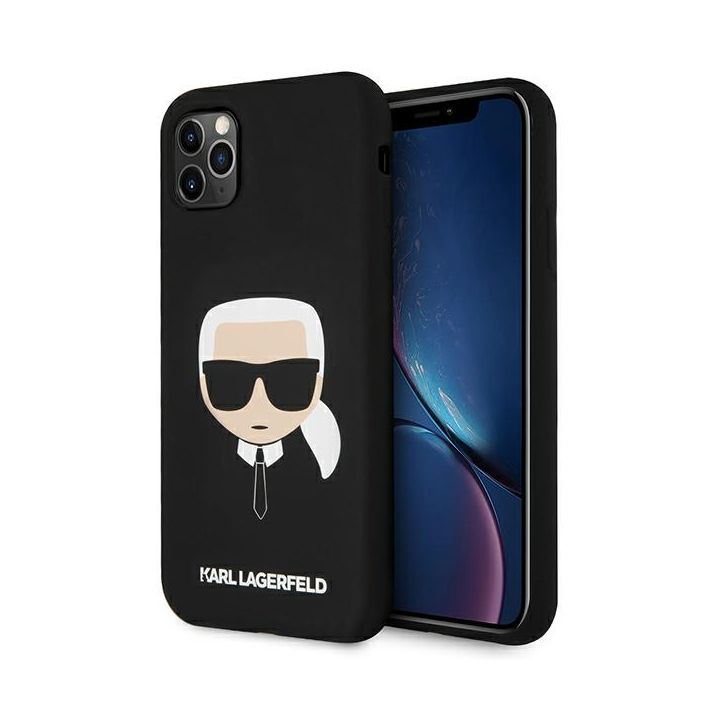 Karl Lagerfeld KLHCN58SLKHBK iPhone 11Pro czarny/black hardcase Silicone Karl`s Head na NearMe.pl