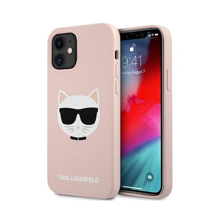 Karl Lagerfeld KLHCP12SSLCHLP iPhone12 mini 5,4" hardcase jasno różowy/light pink Silicone Choupette na NearMe.pl