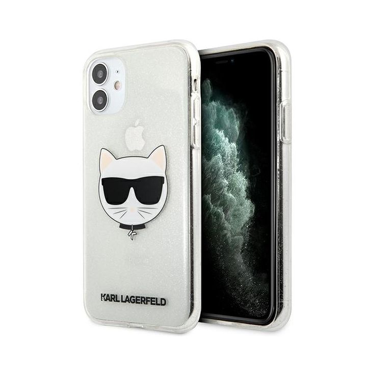 Karl Lagerfeld KLHCN61CHTUGLS iPhone 116,1" / Xr srebrny/silver hardcase Glitter Choupette na NearMe.pl