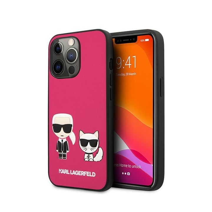 Karl Lagerfeld KLHCP13XPCUSKCP iPhone13 Pro Max 6,7" fuksja/fuchsia hardcase Ikonik Karl & Choupette na NearMe.pl