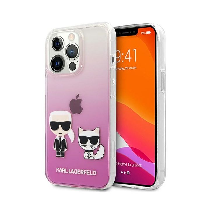 Karl Lagerfeld KLHCP13XCKTRP iPhone 13Pro Max 6,7" hardcase różowy/pink Karl & Choupette na NearMe.pl