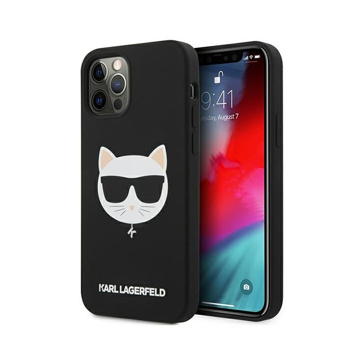 Karl Lagerfeld KLHCP12LSLCHBK iPhone12 Pro Max 6,7" hardcase czarny/black Silicone Choupette na NearMe.pl