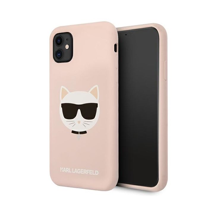 Karl Lagerfeld KLHCN61SLCHLP iPhone11 6,1" / Xr hardcase jasno różowy/light pink Silicone Choupette na NearMe.pl