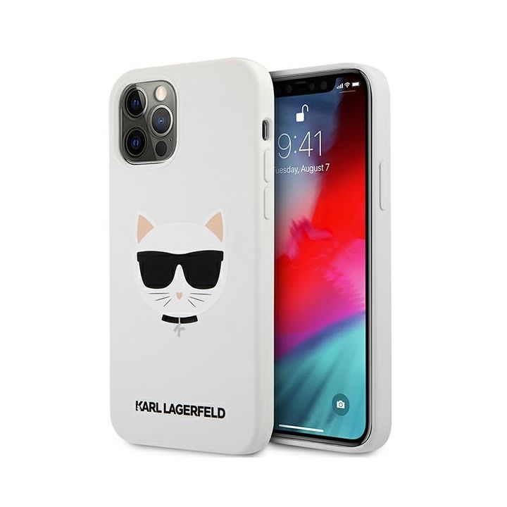 Karl Lagerfeld KLHCP12LSLCHWH iPhone12 Pro Max 6,7" hardcase biały/white Silicone Choupette na NearMe.pl