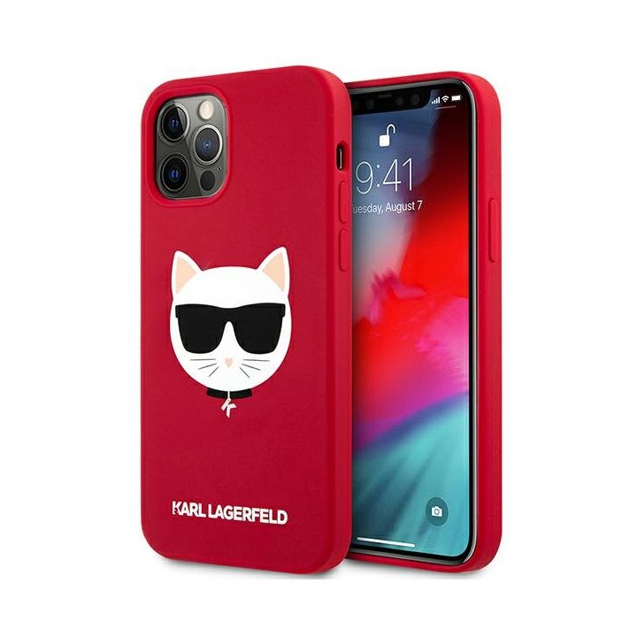 Karl Lagerfeld KLHCP12LSLCHRE iPhone12 Pro Max 6,7" hardcase czerwony/red Silicone Choupette na NearMe.pl