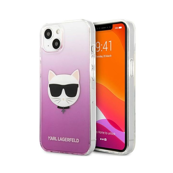 Karl Lagerfeld KLHCP13SCTRP iPhone 13mini 5,4" hardcase różowy/pink Choupette Head na NearMe.pl