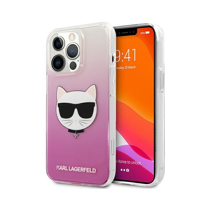 Karl Lagerfeld KLHCP13LCTRP iPhone 13Pro / 13 6,1" hardcase różowy/pink Choupette Head na NearMe.pl
