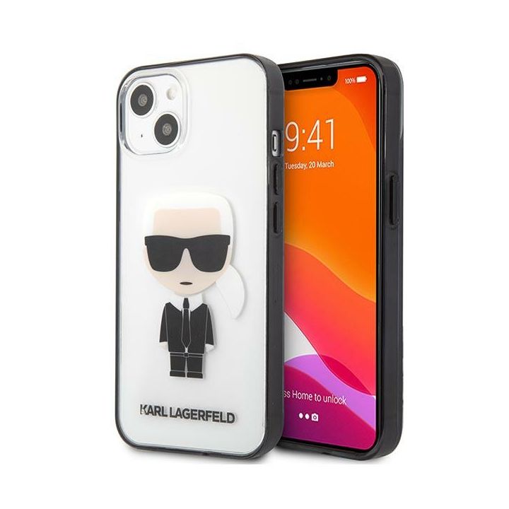 Karl Lagerfeld KLHCP13MHIKCK iPhone 13/ 14 / 15 6,1" transparent Ikonik Karl na NearMe.pl