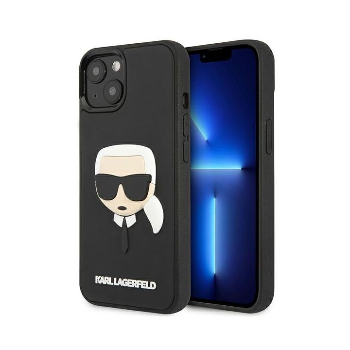 Karl Lagerfeld KLHCP13MKH3DBK iPhone 13/ 14 / 15 6,1" czarny/black hardcase 3D Rubber Karl`s Head na NearMe.pl