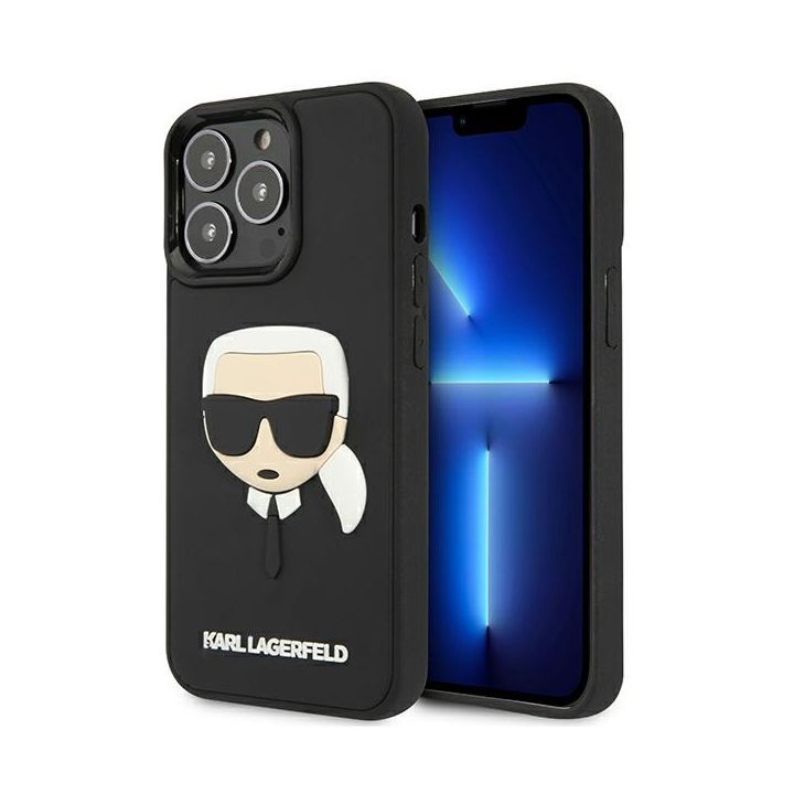 Karl Lagerfeld KLHCP13LKH3DBK iPhone 13 Pro / 13 6,1" czarny/black hardcase 3D Rubber Karl`s Head na NearMe.pl