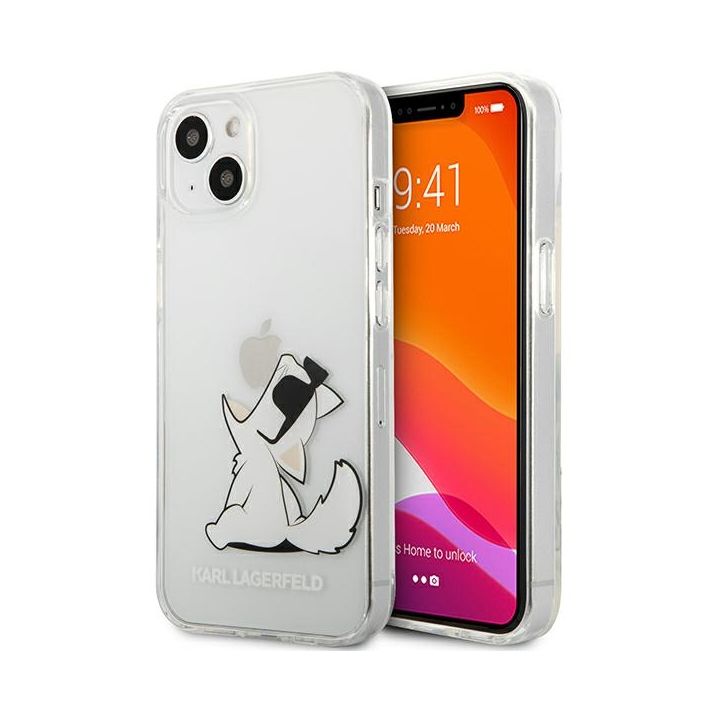 Karl Lagerfeld KLHCP13MCFNRC iPhone 13/ 14 / 15 6,1" hardcase transparent Choupette Fun na NearMe.pl