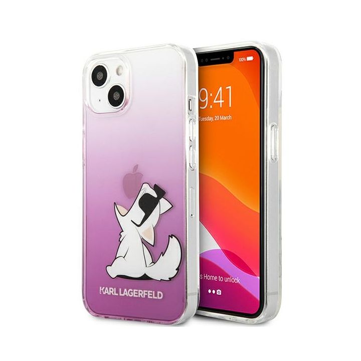 Karl Lagerfeld KLHCP13MCFNRCPI iPhone 13/ 14 / 15 6,1" hardcase różowy/pink Choupette Fun na NearMe.pl
