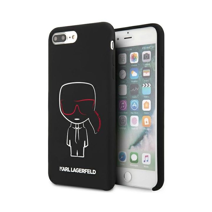 Karl Lagerfeld KLHCI8LSLKCBK  iPhone 7/8 Plus hardcase czarny/black Silicone Karl Iconic na NearMe.pl