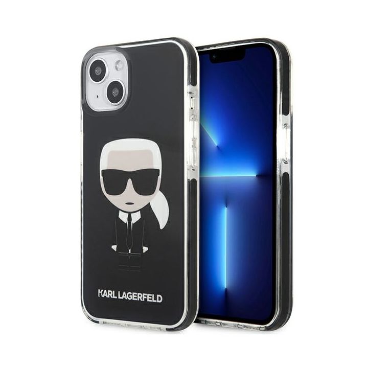 Karl Lagerfeld KLHCP13MTPEIKK iPhone 13/ 14 / 15 6,1" hardcase czarny/black Iconik Karl na NearMe.pl