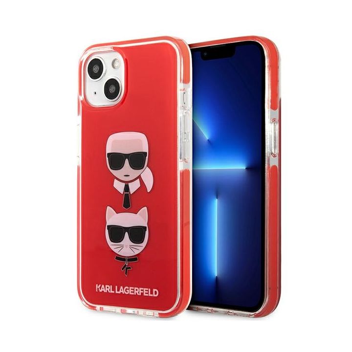 Karl Lagerfeld KLHCP13MTPE2TR iPhone 13/ 14 / 15 6,1" hardcase czerwony/red Karl&Choupette Head na NearMe.pl