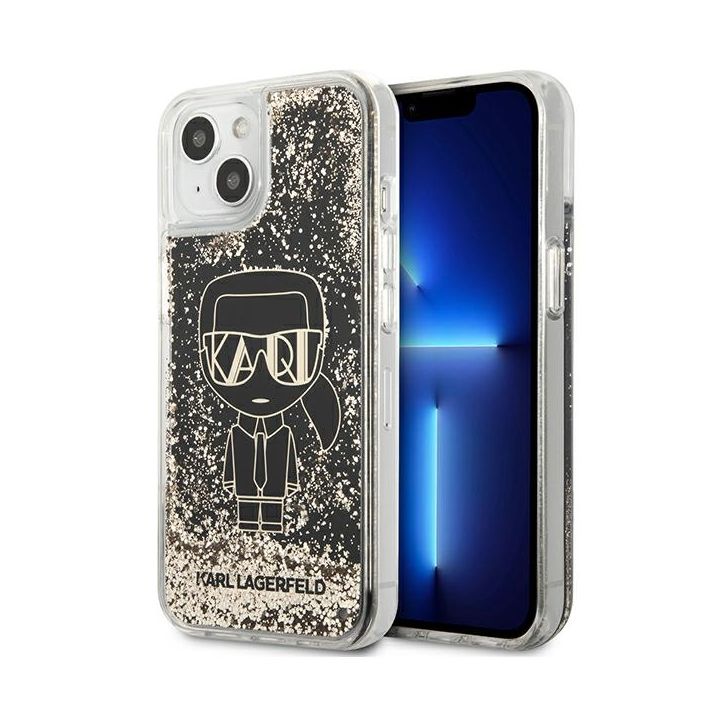 Karl Lagerfeld KLHCP13MLGGKBK iPhone 13/ 14 / 15 6,1" czarny/black hardcase Liquid Glitter Gatsby na NearMe.pl