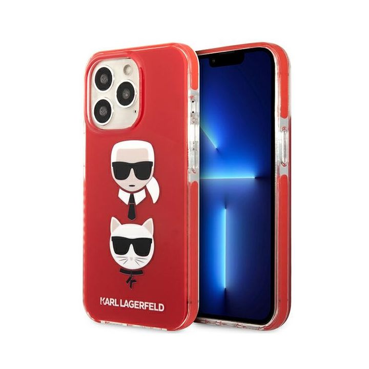 Karl Lagerfeld KLHCP13LTPE2TR iPhone 13Pro / 13 6,1" hardcase czerwony/red Karl&Choupette Head na NearMe.pl
