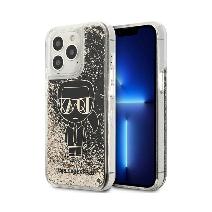 Karl Lagerfeld KLHCP13XLGGKBK iPhone 13Pro Max 6,7" czarny/black hardcase Liquid Glitter Gatsby na NearMe.pl