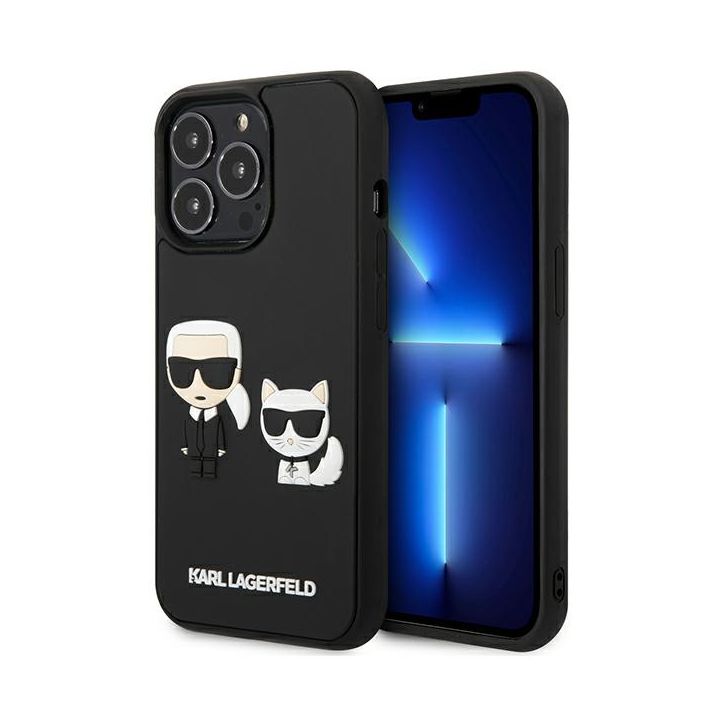 Karl Lagerfeld KLHCP13L3DRKCK iPhone 13Pro / 13 6,1" czarny/black hardcase Karl&Choupette Ikonik 3D na NearMe.pl