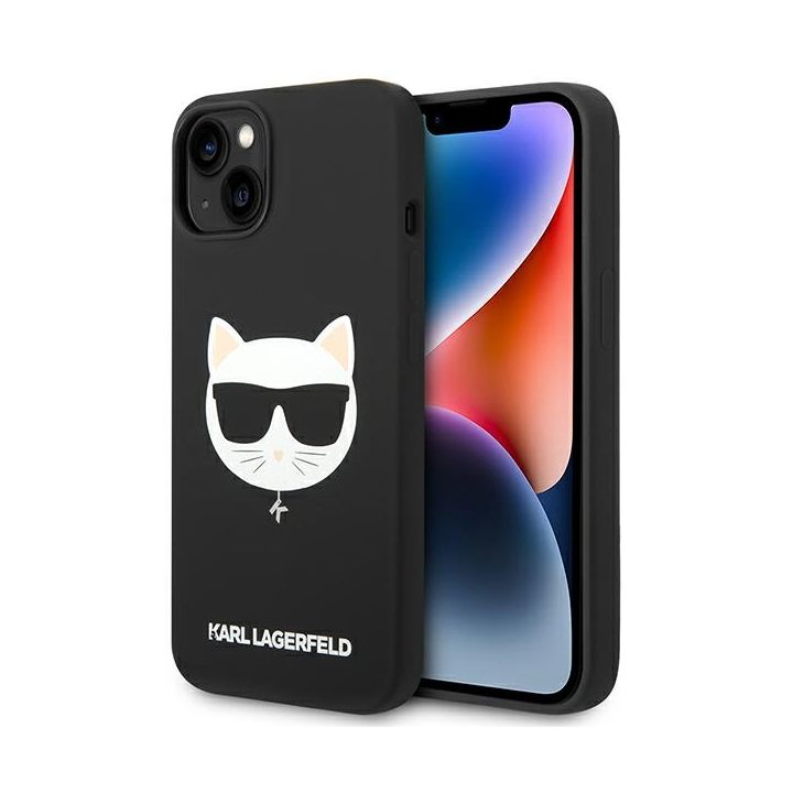 Karl Lagerfeld KLHMP14MSLCHBK iPhone 14Plus / 15 Plus 6,7" hardcase czarny/black Silicone Choupette Head Magsafe na NearMe.pl