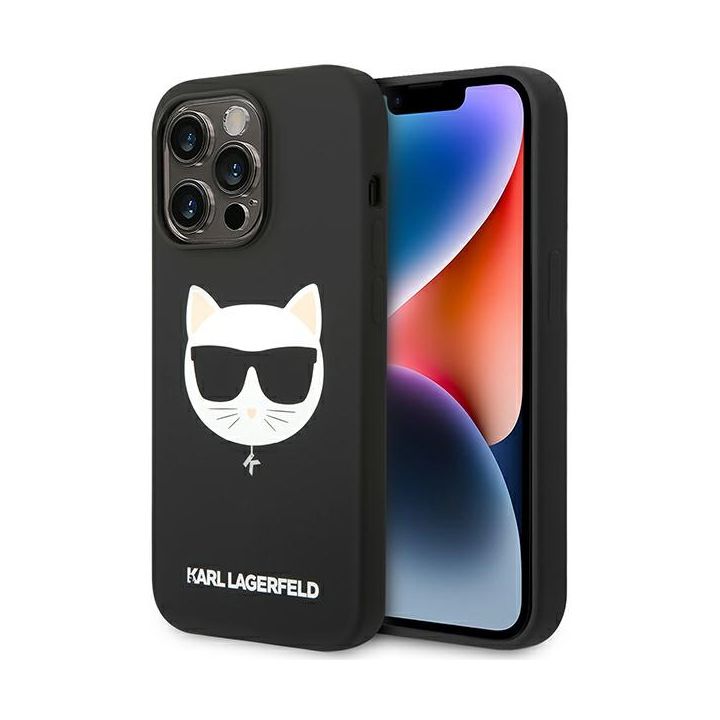 Karl Lagerfeld KLHMP14XSLCHBK iPhone 14Pro Max 6,7" hardcase czarny/black Silicone Choupette Head Magsafe na NearMe.pl