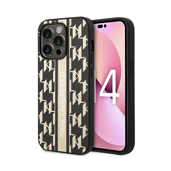 Karl Lagerfeld KLHCP14XPGKLSKW iPhone 14Pro Max 6,7" hardcase brązowy/brown Monogram Stripe na NearMe.pl