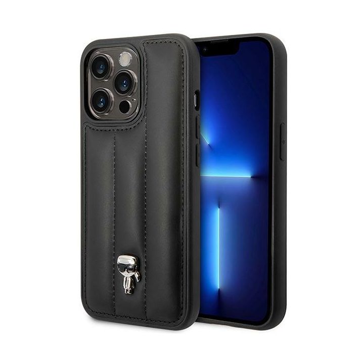 Karl Lagerfeld KLHCP14LPSQPK iPhone 14 Pro 6,1" hardcase czarny/black Puffy Ikonik Pin na NearMe.pl