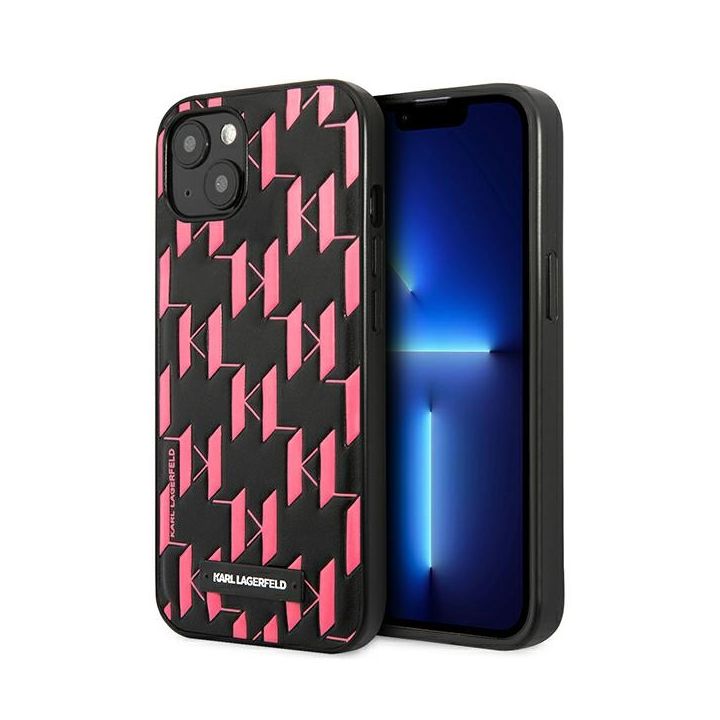 Karl Lagerfeld KLHCP13SMNMP1P iPhone 13mini 5,4" hardcase różowy/pink Monogram Plaque na NearMe.pl
