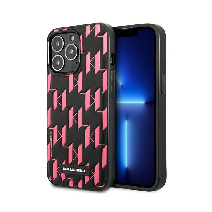 Karl Lagerfeld KLHCP13LMNMP1P iPhone 13 Pro / 13 6,1" hardcase różowy/pink Monogram Plaque na NearMe.pl