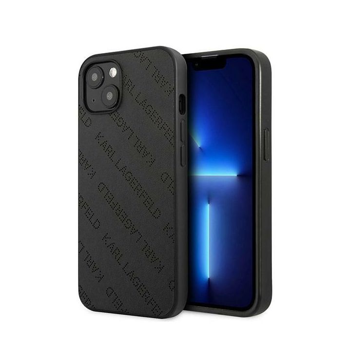 Karl Lagerfeld KLHCP13MPTLK iPhone 13/ 14 / 15 6,1" hardcase czarny/black Perforated Allover na NearMe.pl