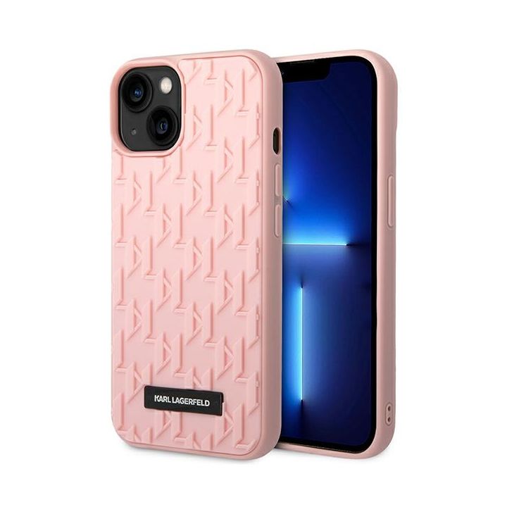 Karl Lagerfeld KLHCP14SRUPKLPP iPhone 14 / 15 / 13 6,1" hardcase różowy/pink 3D Monogram na NearMe.pl