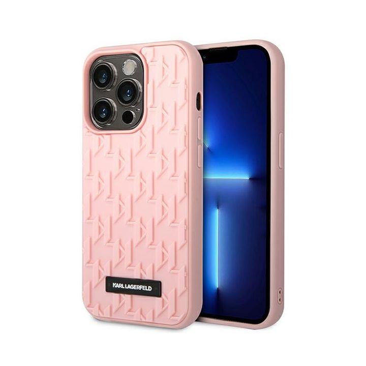 Karl Lagerfeld KLHCP14LRUPKLPP iPhone 14 Pro 6,1" hardcase różowy/pink 3D Monogram na NearMe.pl