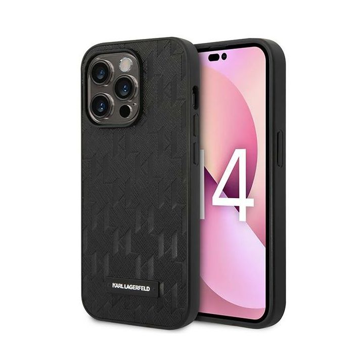 Karl Lagerfeld KLHCP14XSAKLHPK iPhone 14Pro Max 6,7" hardcase czarny/black Saffiano Mono Metal Logo na NearMe.pl
