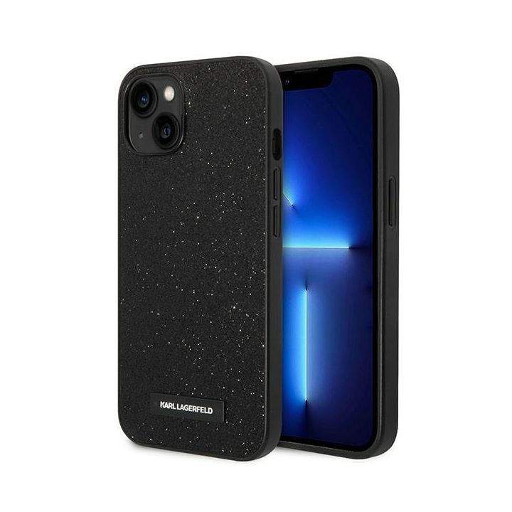 Karl Lagerfeld KLHCP14MG2ELK iPhone 14Plus / 15 Plus 6,7" hardcase czarny/black Glitter Plaque Logo na NearMe.pl