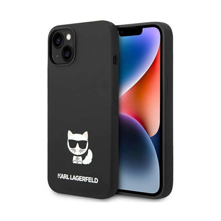 Karl Lagerfeld KLHCP14SSLCTBK iPhone 14 / 15 / 13 6,1" hardcase czarny/black Silicone Choupette Body na NearMe.pl