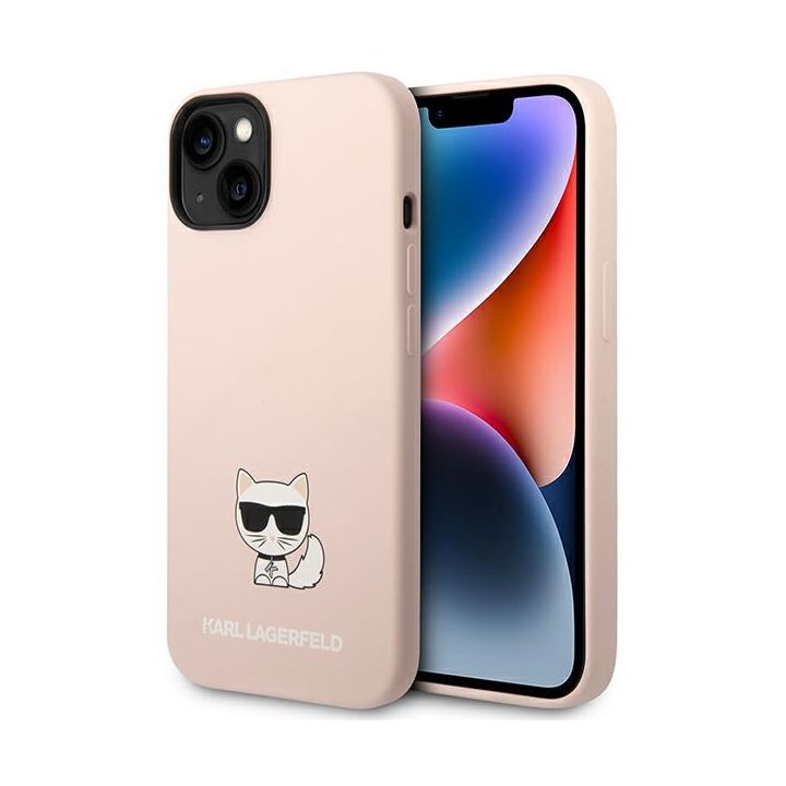 Karl Lagerfeld KLHCP14MSLCTPI iPhone 14 Plus / 15 Plus 6,7" hardcase jasnoróżowy/light pink Silicone Choupette Body na NearMe.pl